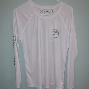 White Long Sleeve Men's Tee